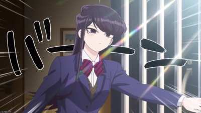 [OC] Komi can't go out because of the approaching typhoon.