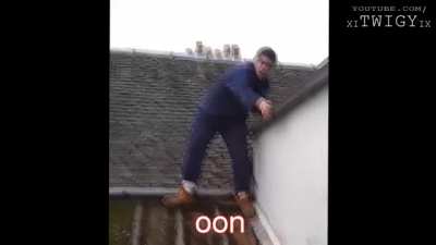 Harry The Scottish Man Stuck on a Roof