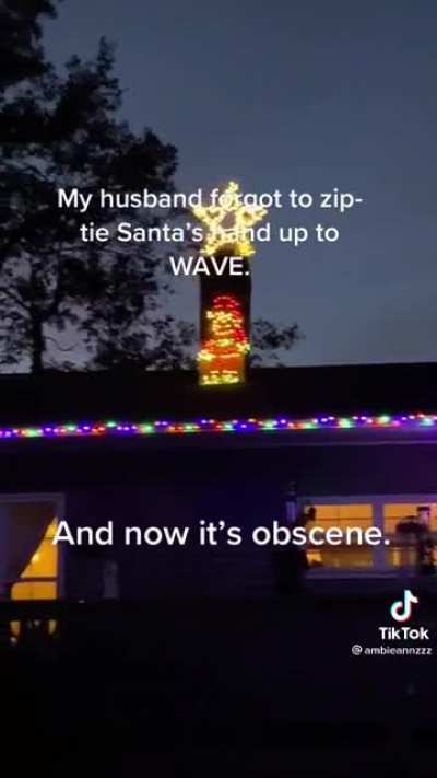 He only comes once a year&hellip;.leave him alone