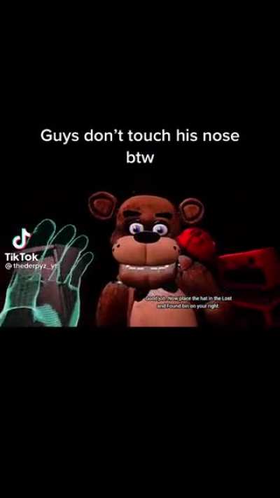 Don&rsquo;t touch his nose