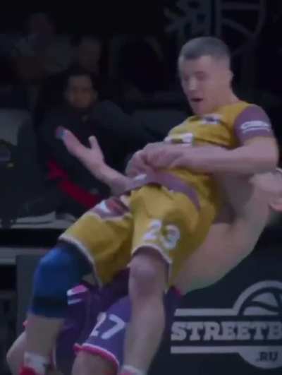 There’s a German version of basketball where you can suplex your opponent…but only once you take your shirt off