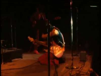 Jimi Hendrix performs "Wild Thing" and lights his guitar on fire (1967)