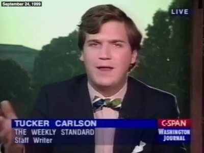 Tucker Carlson started his career calling out the exact type of person he's become