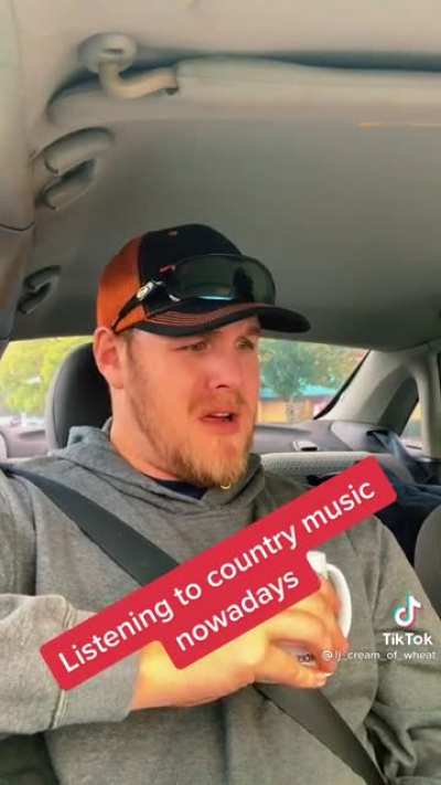 Listening to country music these days&hellip;