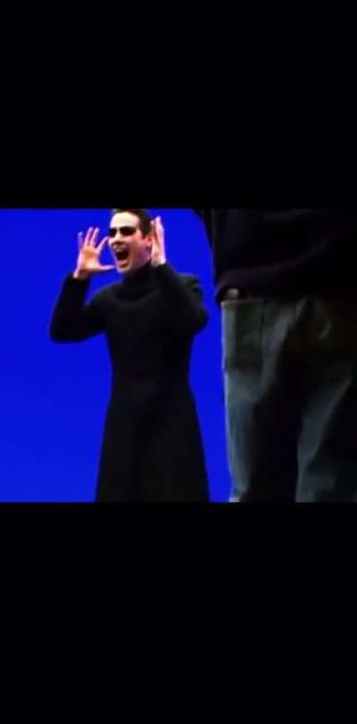 Filming during the matrix movie