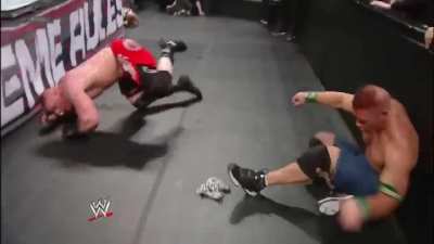 Brock Lesnar&rsquo;s agility and mobility are underrated. Beast.