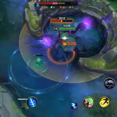 For those who may not know, the Rift Herald will occasionally open its "wings" and show the Eye of the Herald (the pink glowing sphere). If you hit that it'll deal significantly more damage.