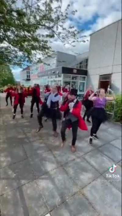 The local secondary school couldn&rsquo;t have a prom due to covid so the dance and p.e faculty did this to say goodbye.