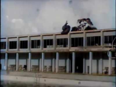 Dominican Republic in the 1950s. Military school in Santo Domingo.