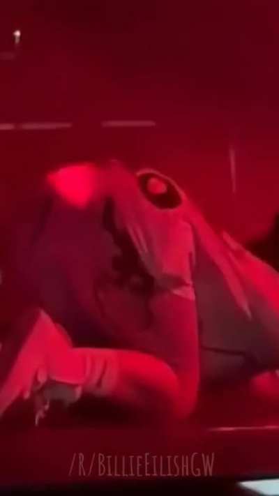Billie nearly put a hole in the stage with her tits, jesus