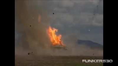 Clip showing the effects of a TOW 2B (which is mounted on a Bradley) vs a Russian T-72 tank