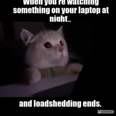 DAMMIT ESKOM, MY EYES!