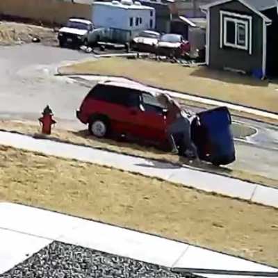 Please enjoy this video of me getting rocked by a trash can.