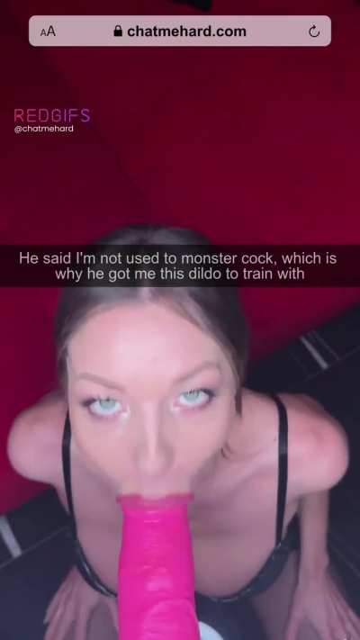 My son said I need to train to get ready for his monster cock