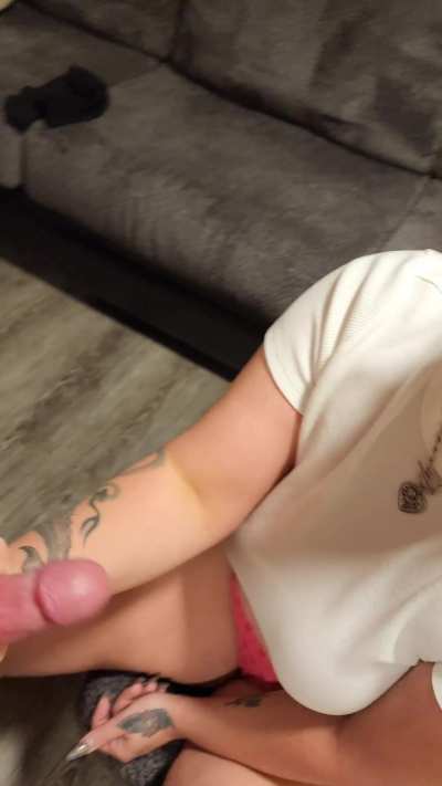 Almost choked on his cum so much went down my throat