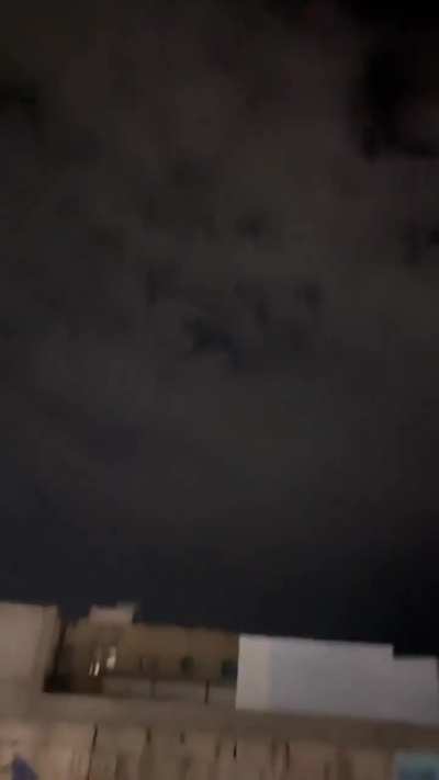 Airstrikes targeting Houthi positions today, Sanaa, Yemen.