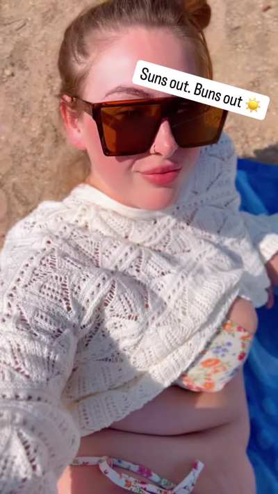 Reading at the beach!