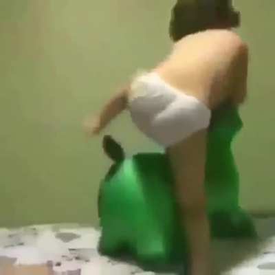 Baby discovers gravity