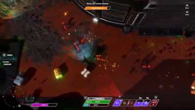 Alien monsters massacre on a distant planet