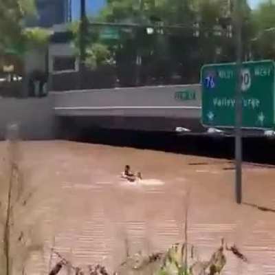 Just having a quick swim