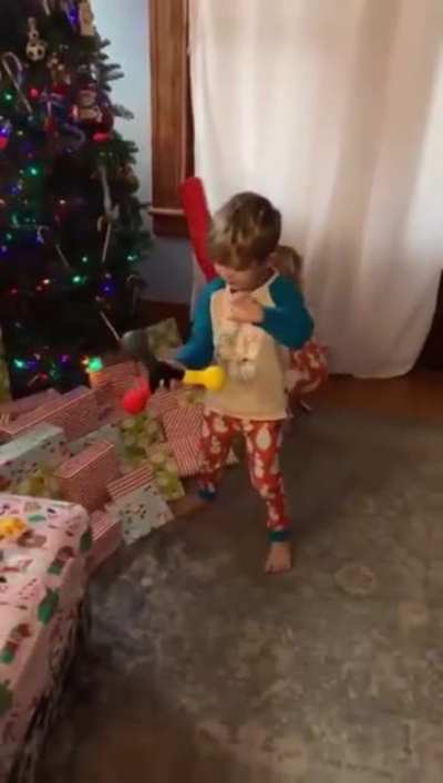 I guess you could say her present was a hit