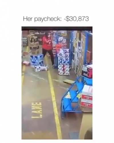 Well she lost money that day