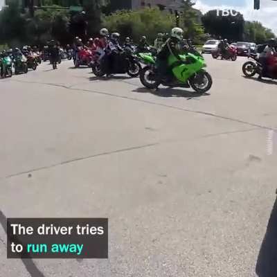 Road rage freakout