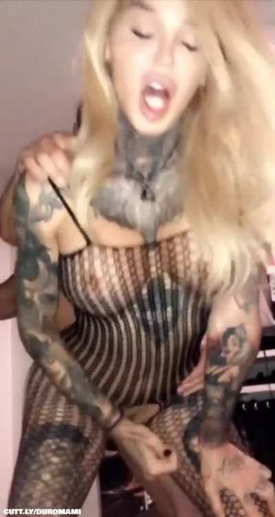 She&rsquo;s a bit of a greedy slut. She needs a cock in her mouth and a dick in her ass to cum. 