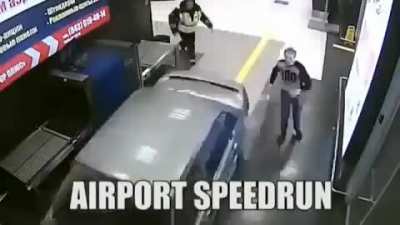 airport speedrun