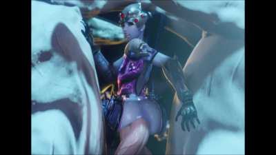 Widowmaker taking two horses in her ass (TheBartender)
