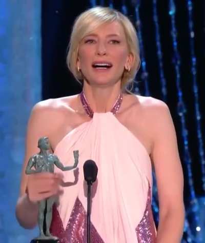 Happy 52nd Birthday Cate Blanchett. Here’s the milf showing off her stroking skills.