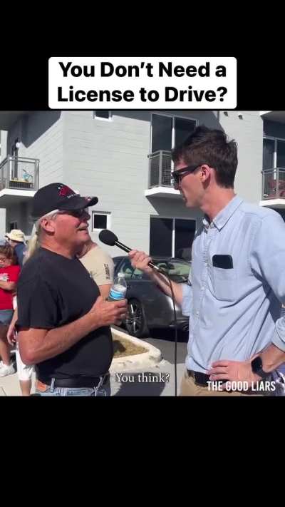 If he doesnt need a driver's license to vote than he doesnt need a driver's license to drive.