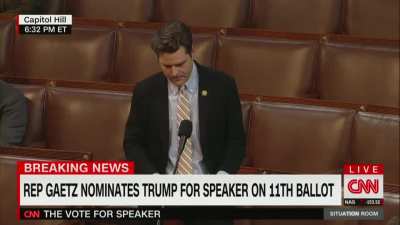 Democratic Representatives Heckle Matt Gaetz While He Nominates Trump for Speaker of the House: &lsquo;He Tried to Overthrow Our Government!&rsquo;