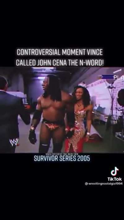 Vince McMahon trying to be hip with the crowd