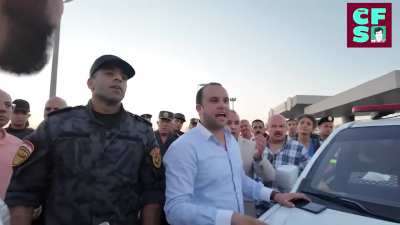 When Egyptian authorities tell you to live and respect the law ans the pro pali says "We can do it in America why can we do it here"
