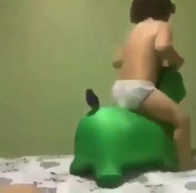 Green horse