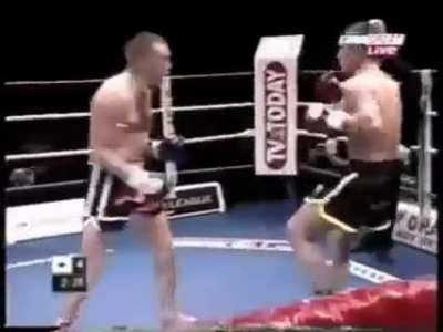 Highlight of Jean Charles Skarbowsky jabbing and kneeing.