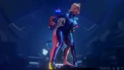 Samus getting pounded on her ship (MeltRib)