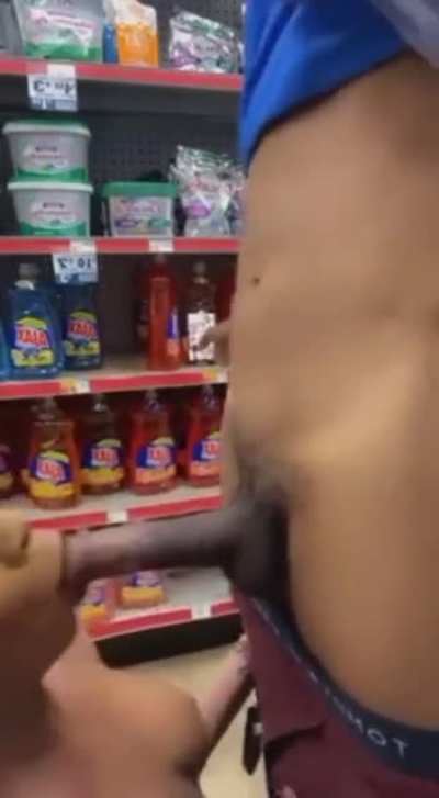 Groceries blow job