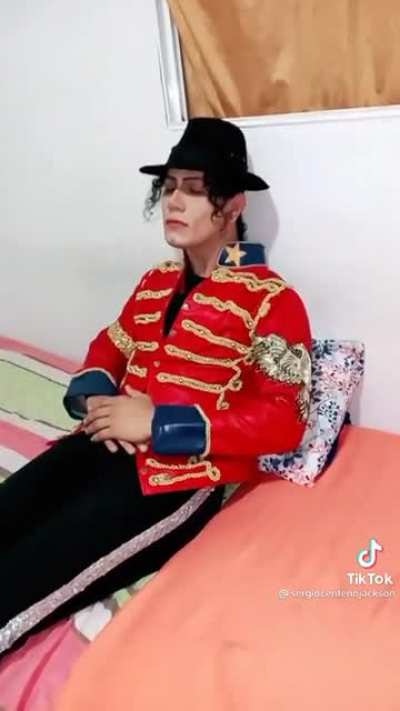 Hanging out with MJ look alike can be spooky.