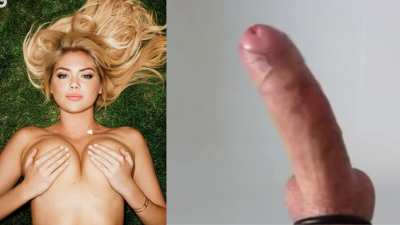 Kate Upton is always ready for a bwc to cum on her tits