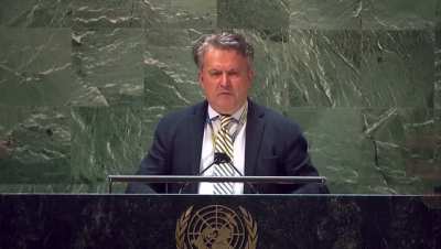 Ukraine's ambassador to the UN, Sergiy Kyslytsya, basically tells Putin to kill himself: 