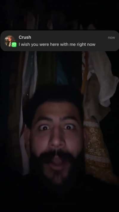 Got a text from his crush