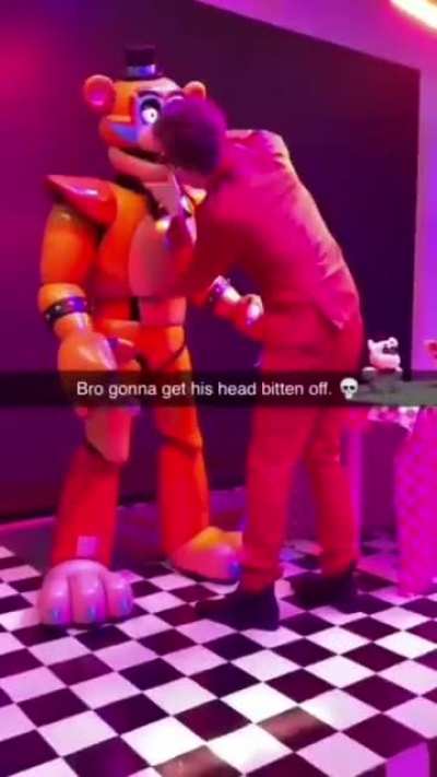 perfectly cut animatronic bite
