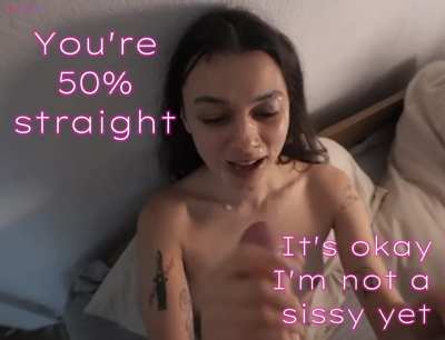 No…. I swear I’m still 100% straight even if it’s turn me on so badly…