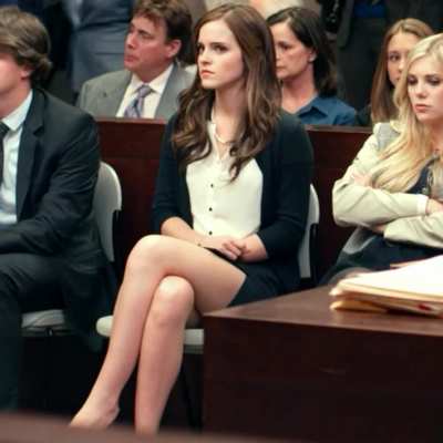Emma Watson showing off her legs in The Bling Ring