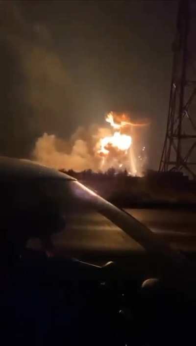 Another footage from a Russian military airfield in Morozovsk, Rostov region, which was under attack of Ukrainian strike UAVs this night 