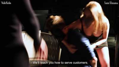 Waiter spilled a drink on my boobs!