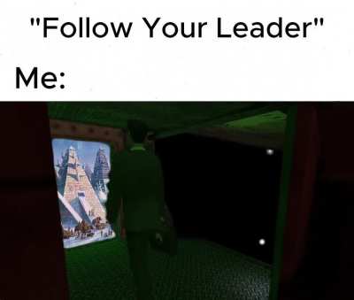 "Follow your leader"