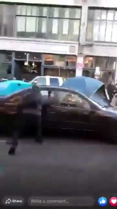 BLM Rioter Shot While Trying To Mob And Assault A Man In His Car